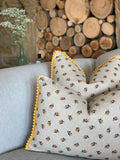 Bee cushion handmade